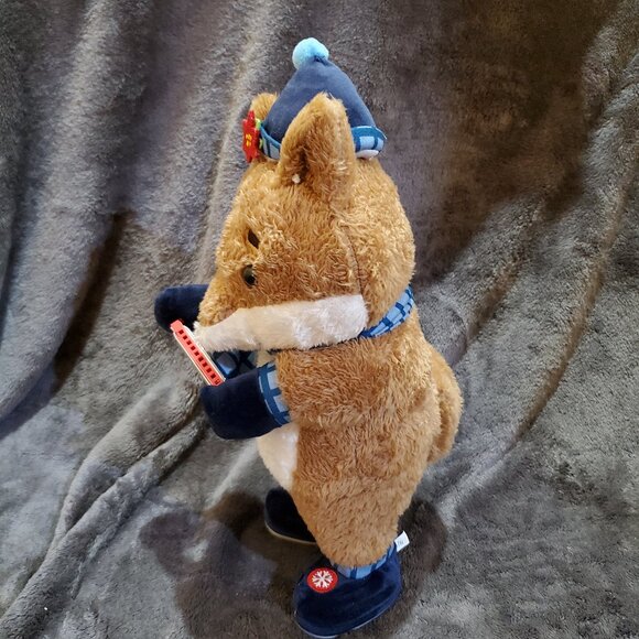 Target Wondershop Christmas 2024 Animated Musical Plush Fox W/ Harmonica - Picture 10 of 12